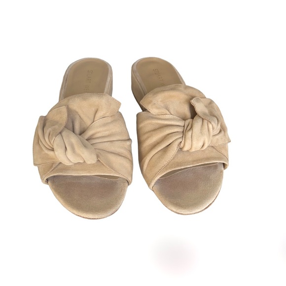Stuart Weitzman Sandals Beige Suede - Picture 6 of 9